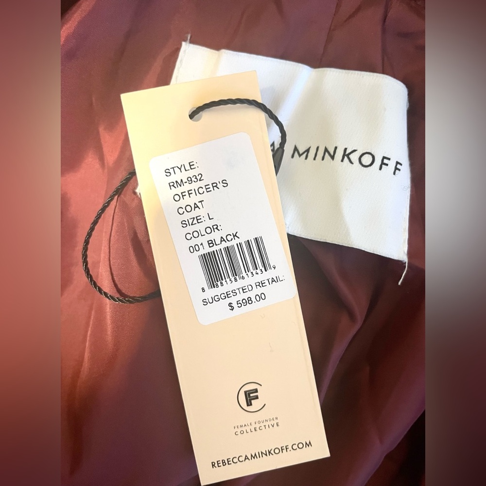 Rebecca Minkoff Wool Blend Long Peacoat NWT - Picture 8 of 9
